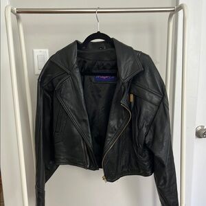 Vintage Leather Black Jacket